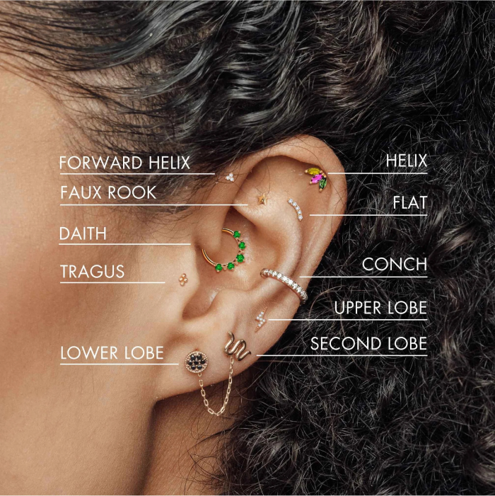 Helix Earring Fake Helix Piercing Claire's Cartilage Piercing